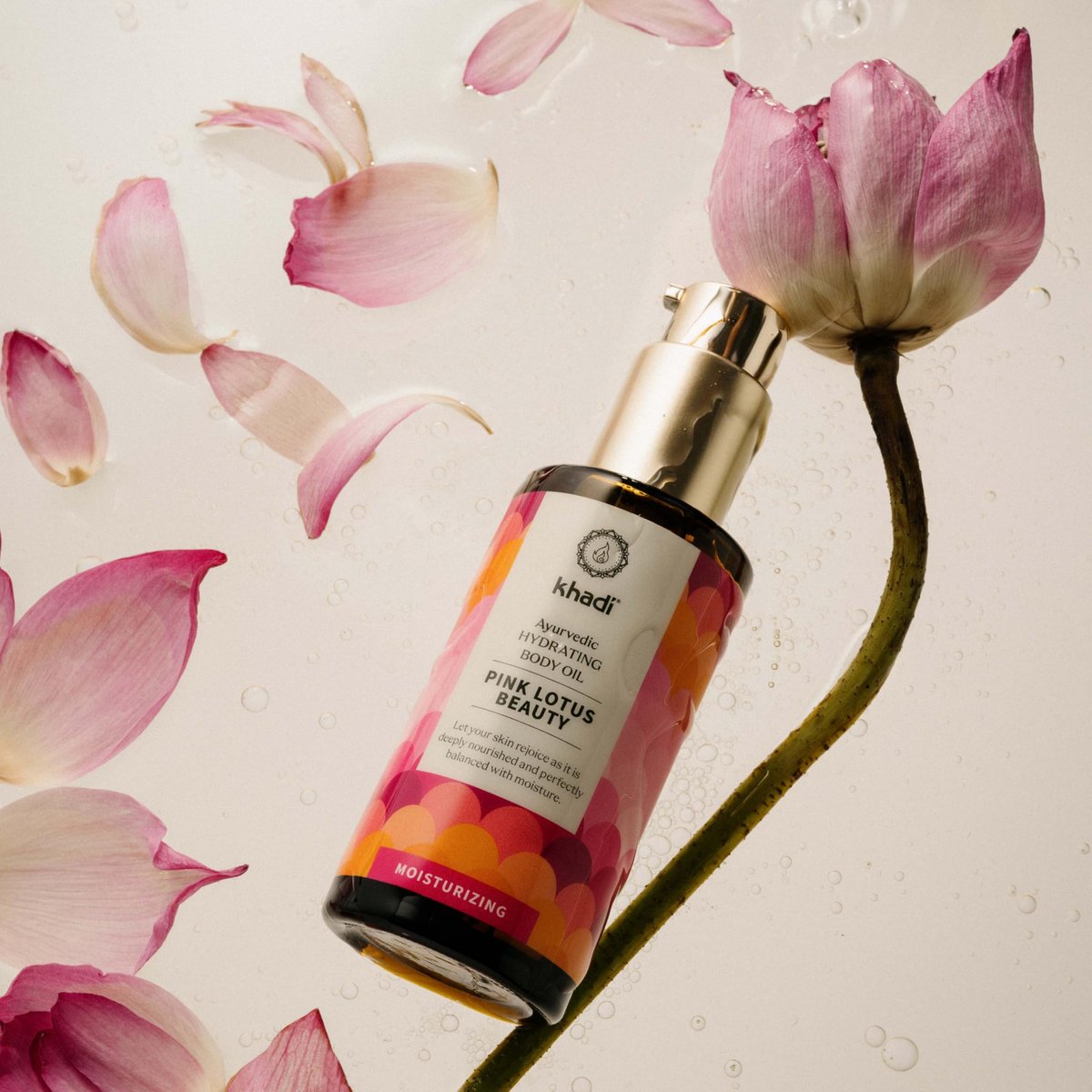Khadi PINK LOTUS BEAUTY Ayurvedic Hydrating Body Oil – Balancing & Moisturizing Sensual Oil – 100% Plant-Based & Natural – 3.38 fl oz - görsel 6