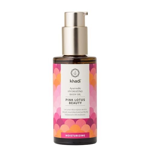 Khadi PINK LOTUS BEAUTY Ayurvedic Hydrating Body Oil – Balancing & Moisturizing Sensual Oil – 100% Plant-Based & Natural – 3.38 fl oz - görsel 1