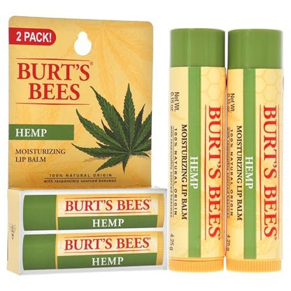Burt's Bees Hemp Moisturizing Lip Balm – Cranberry, 0.15 oz