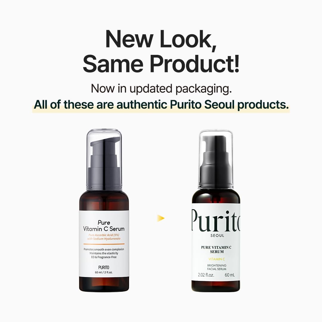 PURITO Pure Vitamin C Serum – Brightening & Hydrating Facial Serum with 10% Pure Vitamin C, 2 Fl Oz Avelisse