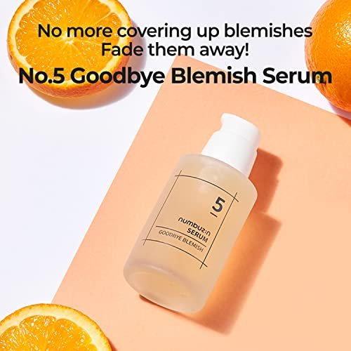 numbuzin No.5 Goodbye Blemish Serum – Lightweight Gel for Acne Scars with Vitamin C & Niacinamide | Korean Skincare 1.69 fl oz Avelisse