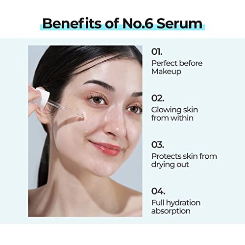 numbuzin No.6 Deep Sleep Mask Serum – Iceland Glacier Water Hydrating Serum with Hyaluronic Acid & Niacinamide for Dry Skin, 1.69 fl oz - görsel 8