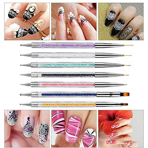 Mcduyant 8-Piece Nail Art Brush Set: Resin Palette Gel Design Tools for Professional & DIY Manicures - görsel 14