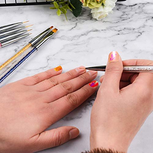 Mcduyant 8-Piece Nail Art Brush Set: Resin Palette Gel Design Tools for Professional & DIY Manicures - görsel 12