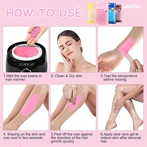 Professional Hard Wax Beads for Hair Removal – 400g with 10 Wood Sticks – Full Body, Brazilian, Bikini, Face, Legs, Eyebrows – Painless at Home for Women and Men - görsel 8