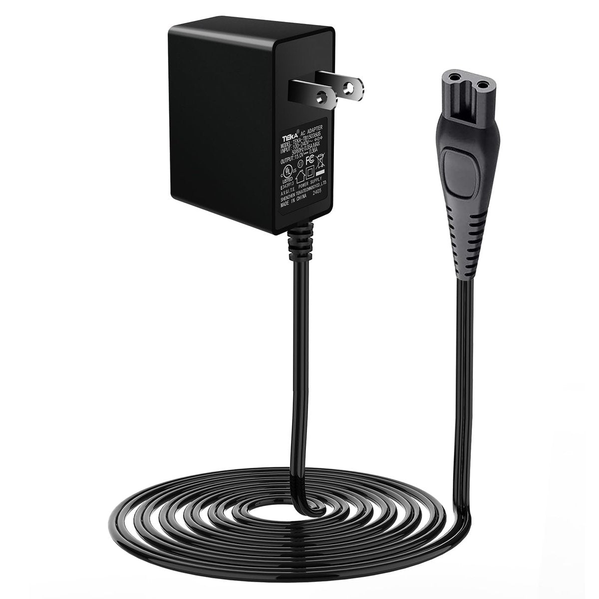 15V AC Adapter Power Supply Cord for Philips Norelco Shavers & Trimmers – Compatible with HQ8505, 7000, 5000, 3000, 9000 Series | Jewaytec - görsel 1