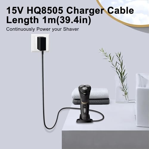 15V AC Adapter Power Supply Cord for Philips Norelco Shavers & Trimmers – Compatible with HQ8505, 7000, 5000, 3000, 9000 Series | Jewaytec - görsel 14