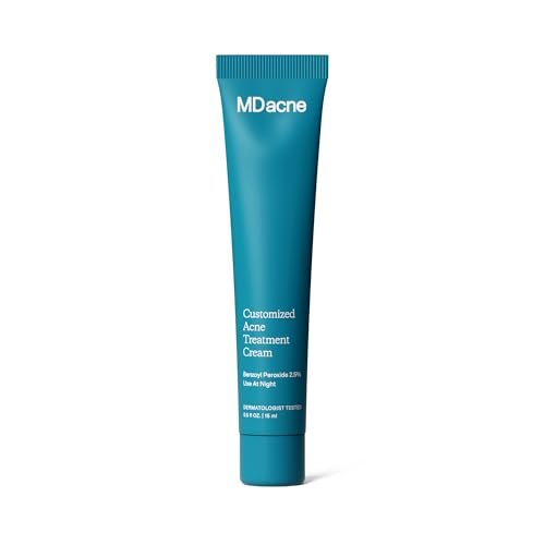 MDacne Acne Treatment - Benzoyl Peroxide Cream 5% for Sensitive Skin | Unclogs Pores & Reduces Blemishes Avelisse