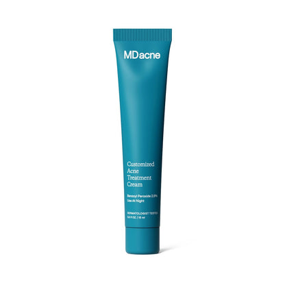 MDacne Acne Treatment - Benzoyl Peroxide Cream 5% for Sensitive Skin | Unclogs Pores & Reduces Blemishes Avelisse