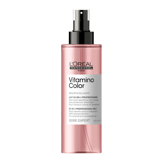 L'Oréal Professionnel Paris Vitamino Color 10-in-1 Multi-Benefit Leave-In Spray – Heat Protectant, Detangler, Frizz Control & Shine for Color-Treated & All Hair Types Avelisse