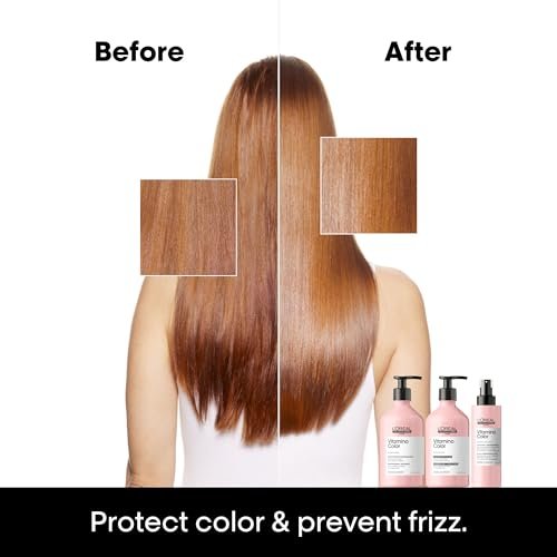 L'Oréal Professionnel Paris Vitamino Color 10-in-1 Multi-Benefit Leave-In Spray – Heat Protectant, Detangler, Frizz Control & Shine for Color-Treated & All Hair Types Avelisse
