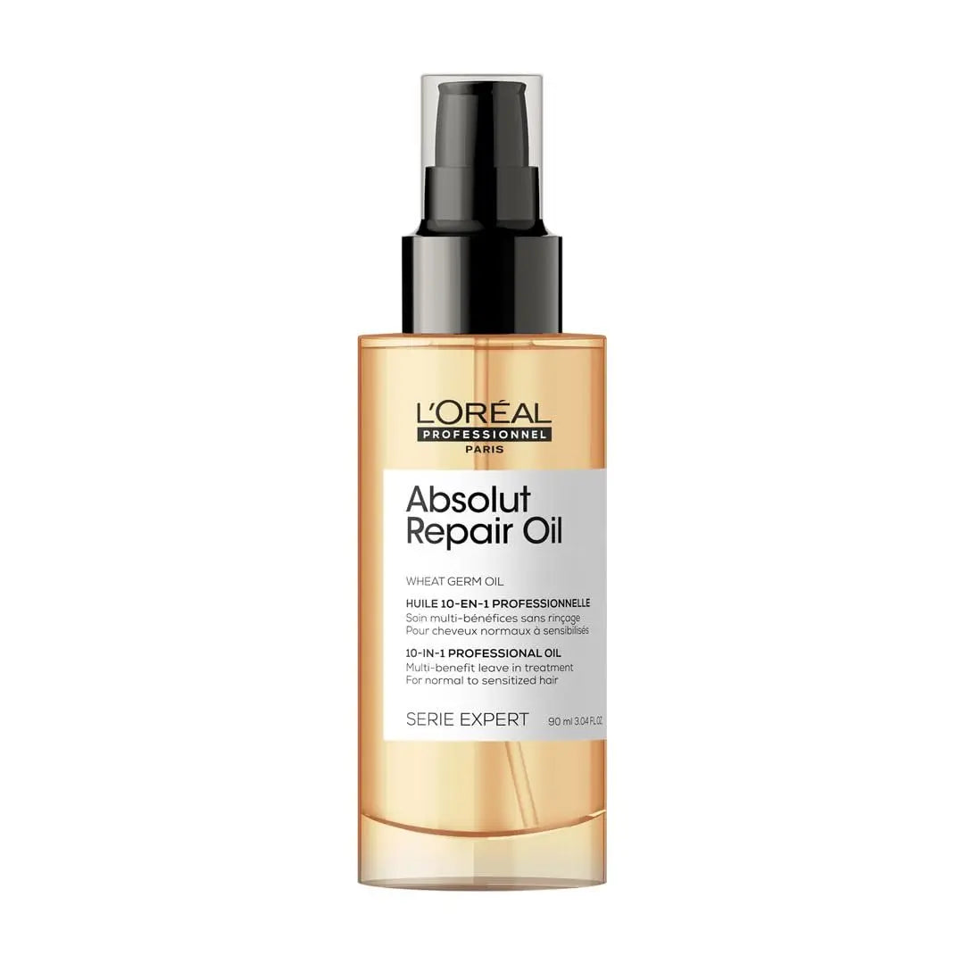L'Oréal Professionnel Paris Absolut Repair 10-in-1 Oil – Nourishing Multi-Benefit Oil for Dry & Damaged Hair, Repairs and Adds Shine Avelisse