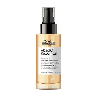 L'Oréal Professionnel Paris Absolut Repair 10-in-1 Oil – Nourishing Multi-Benefit Oil for Dry & Damaged Hair, Repairs and Adds Shine Avelisse