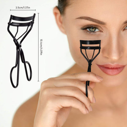EBANKU 4-Piece Double-Ended Eyelash Comb Brush Set - Professional Eyebrow Spoolie & Lash Separator Tool for Makeup Grooming (Black)