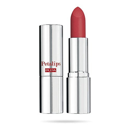 PUPA Milano Petalips Soft Matt Lipstick - 015 Dahlia Petal - Lightweight Matte Lip Color with Buildable Intensity