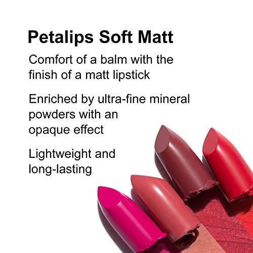 PUPA Milano Petalips Soft Matt Lipstick - 015 Dahlia Petal - Lightweight Matte Lip Color with Buildable Intensity - görsel 4