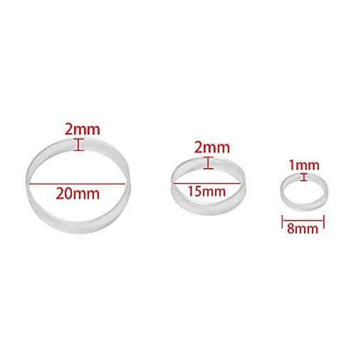 Minihope Mini Rubber Bands - 1000 Clear Elastic Hair Ties for Women & Kids, Pain-Free Fine Hair Elastics - görsel 4