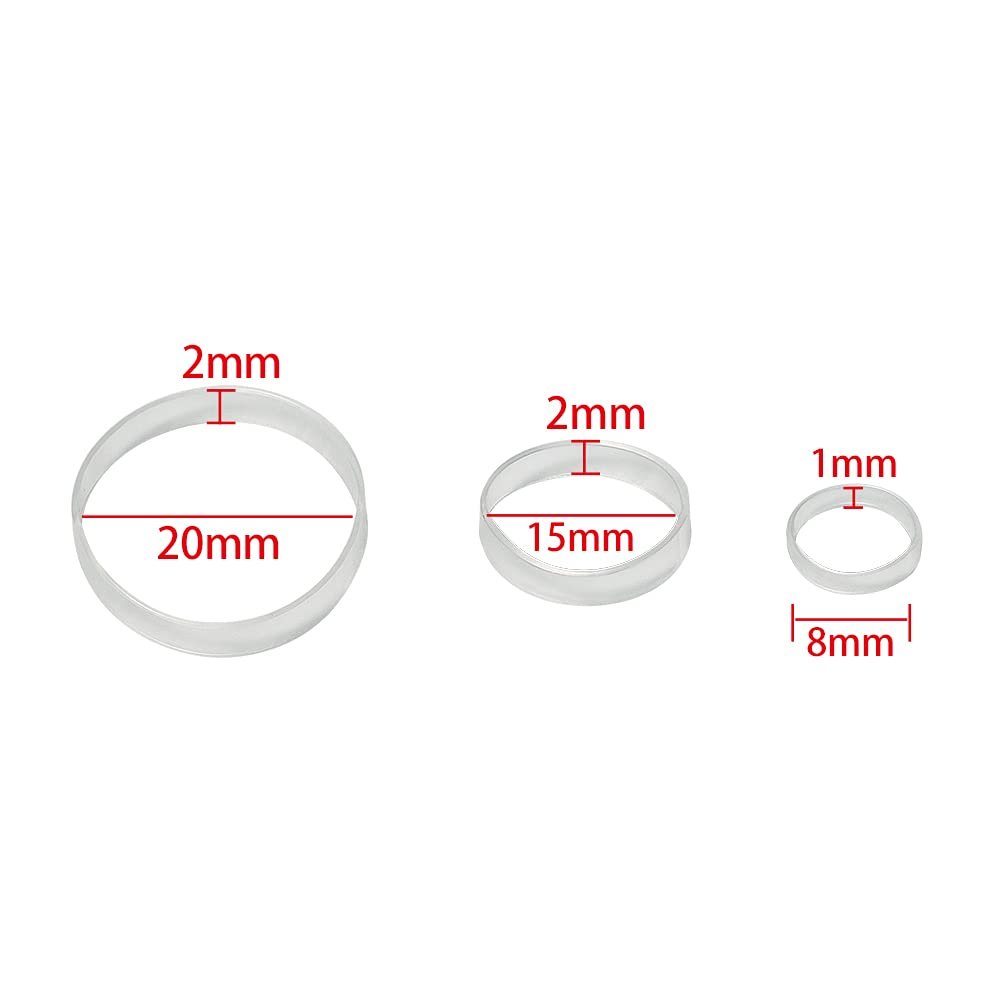 Minihope Mini Rubber Bands - 1000 Clear Elastic Hair Ties for Women & Kids, Pain-Free Fine Hair Elastics - görsel 3
