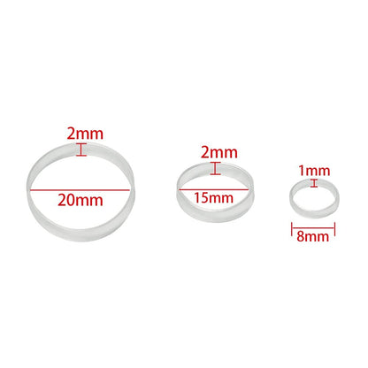 Minihope Mini Rubber Bands - 1000 Clear Elastic Hair Ties for Women & Kids, Pain-Free Fine Hair Elastics
