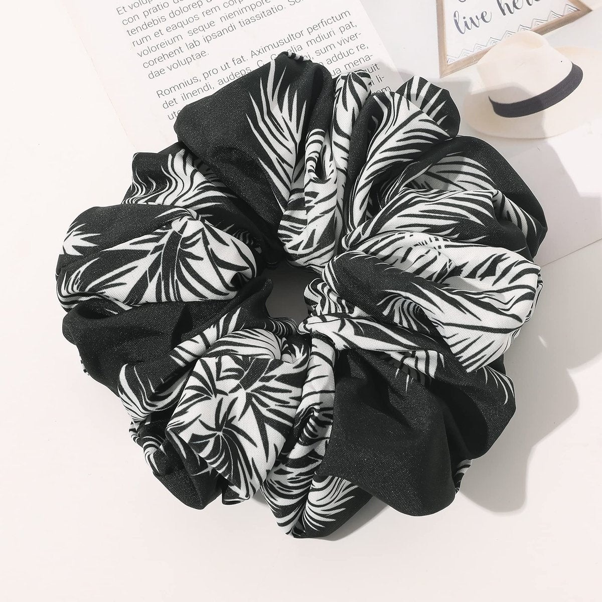 Ivyu Silk Satin Scrunchie Pack of 4 - Extra Large Jumbo Hair Ties for Thick Curly Hair - Gentle Ponytail Holders for Women - görsel 11