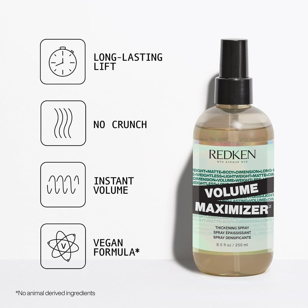 Redken Volume Maximizer Thickening Spray – Weightless Volumizing Spray for All Hair Types, Flexible Volume & Body Avelisse