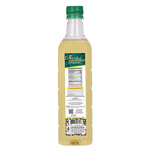 Dwaraka Organic Cold Pressed Castor Oil - USDA Organic, Non-GMO, 16.9 Fl Oz (500 ML) for Hair, Skin, Digestion & Massage - görsel 3