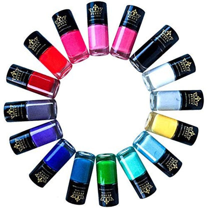 PUEEN Super Intense Nail Polish for Nail Stamping - 12ml - Candy (Pink)