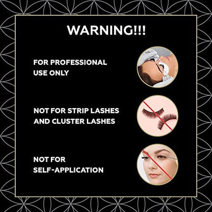 Eye Design Platinum Eye Lash Glue for Eyelash Extensions - Professional Adhesive, Super Strong Bond, 0.5-1 Sec Drying Time, 10 ml