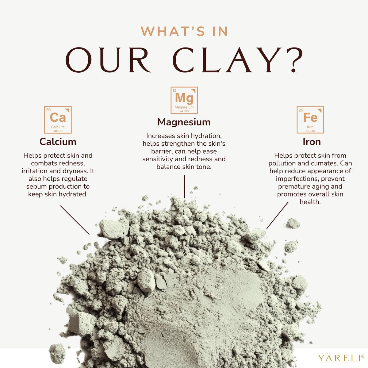YARELI Pure Bentonite Clay Powder – 2lb (32oz) Natural Indian Healing Clay for Face Mask & Detox Bath - görsel 3