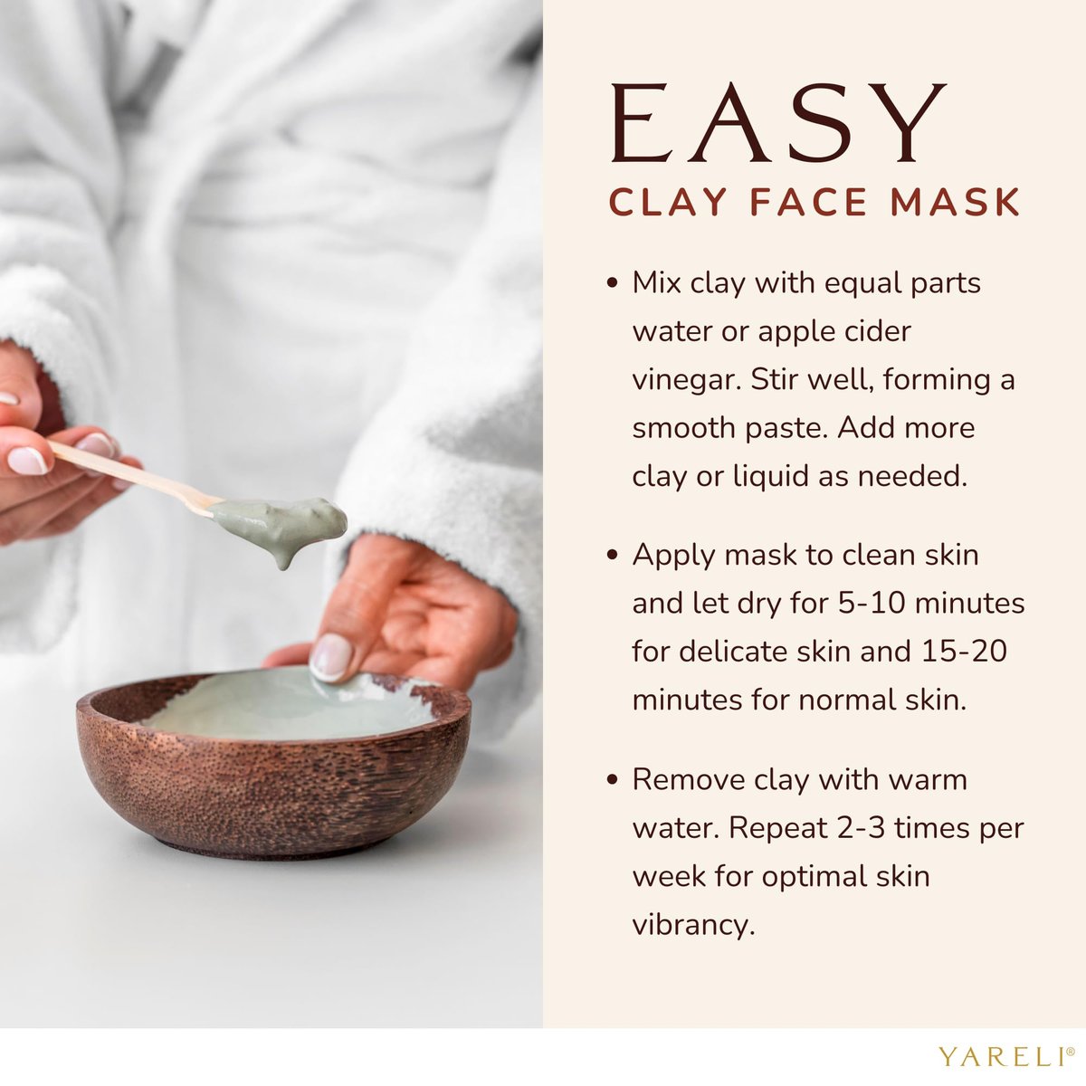 YARELI Pure Bentonite Clay Powder – 2lb (32oz) Natural Indian Healing Clay for Face Mask & Detox Bath - görsel 13