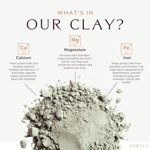 YARELI Pure Bentonite Clay Powder – 2lb (32oz) Natural Indian Healing Clay for Face Mask & Detox Bath - görsel 4
