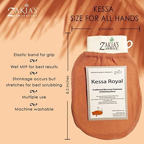 Original Kessa Exfoliating Glove - Rough Blue - Microdermabrasion Exfoliating Mitt for Dead Skin, Keratosis Pilaris & Spray Tan Removal - görsel 12
