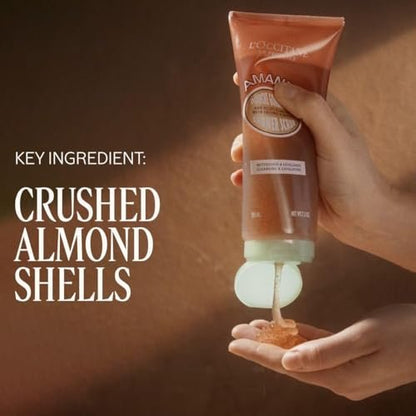 L’Occitane Almond Shower Scrub 2-In-1 Exfoliating Body Wash – Nourishing Oil Cleanser for Smooth, Soft & Radiant Skin Avelisse