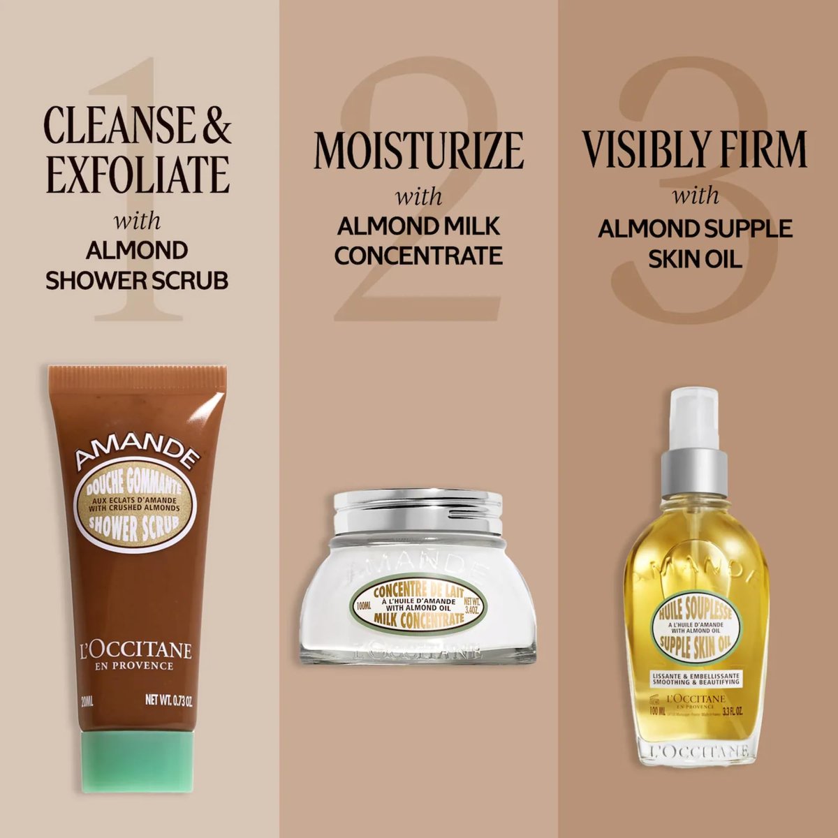 L’Occitane Almond Shower Scrub 2-In-1 Exfoliating Body Wash – Nourishing Oil Cleanser for Smooth, Soft & Radiant Skin Avelisse