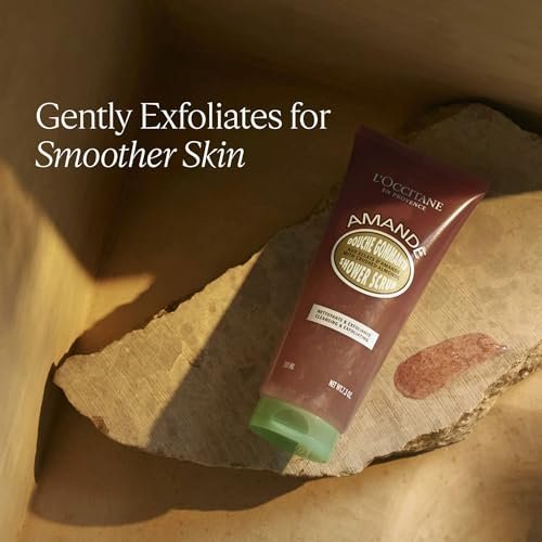 L’Occitane Almond Shower Scrub 2-In-1 Exfoliating Body Wash – Nourishing Oil Cleanser for Smooth, Soft & Radiant Skin Avelisse