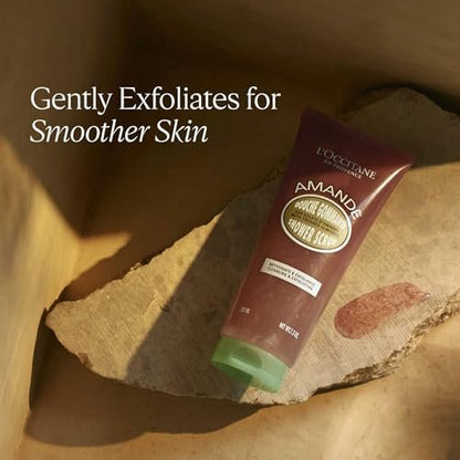 L’Occitane Almond Shower Scrub 2-In-1 Exfoliating Body Wash – Nourishing Oil Cleanser for Smooth, Soft & Radiant Skin Avelisse