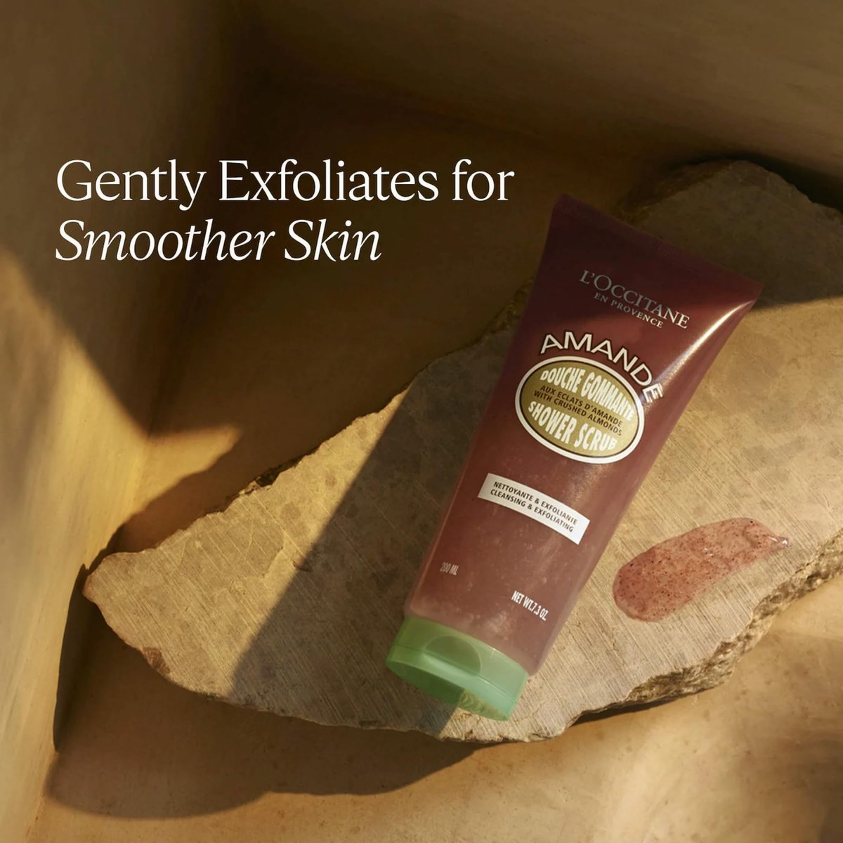 L’Occitane Almond Shower Scrub 2-In-1 Exfoliating Body Wash – Nourishing Oil Cleanser for Smooth, Soft & Radiant Skin Avelisse