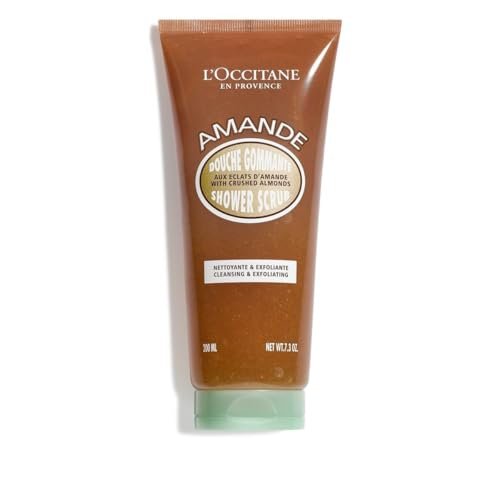 L’Occitane Almond Shower Scrub 2-In-1 Exfoliating Body Wash – Nourishing Oil Cleanser for Smooth, Soft & Radiant Skin Avelisse