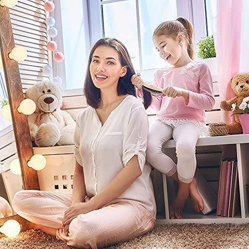 Sosoon Pocket Mini Travel Boar Bristle Hairbrush – Smoothing, Detangling & Shine for All Hair Types (Brown) - görsel 3