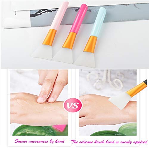 12-Pack Silicone Face Mask Brush Set - Soft Silicone Facial Mud Mask Applicator & Beauty Tool - görsel 10