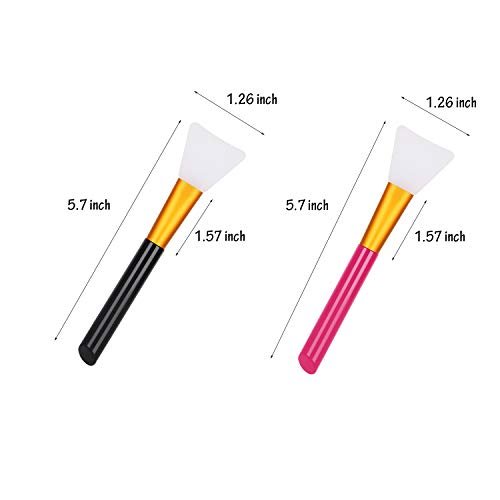 12-Pack Silicone Face Mask Brush Set - Soft Silicone Facial Mud Mask Applicator & Beauty Tool - görsel 4