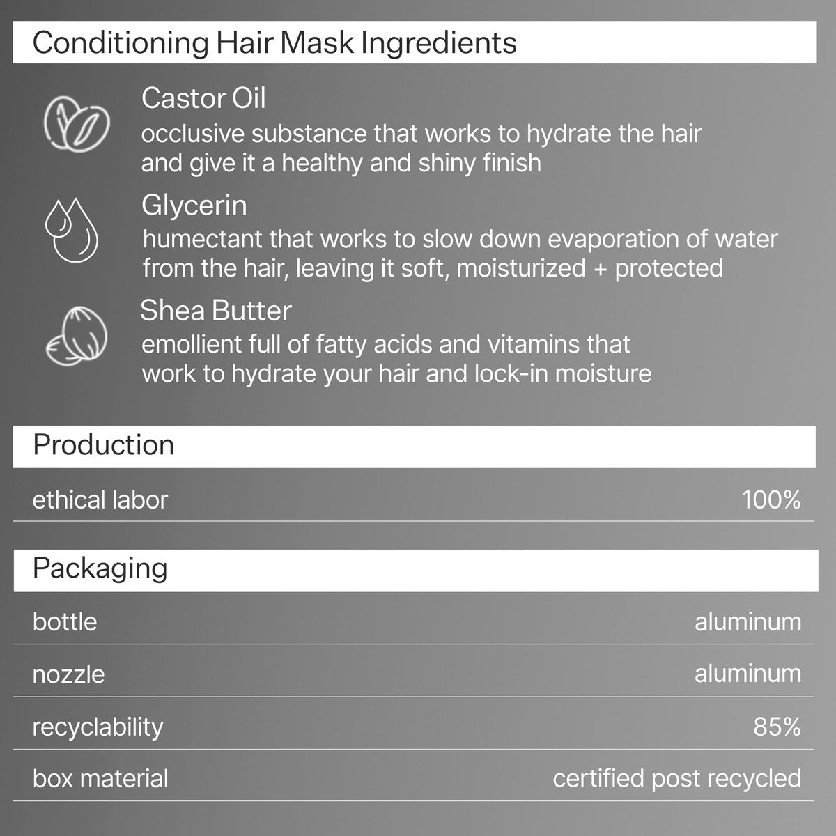 ACT+ ACRE Restorative Conditioning Hair Mask - Cold Processed Hydrating Treatment for Dry, Damaged Hair - Silicone-Free Moisturizing Mask (4.5 oz) Avelisse