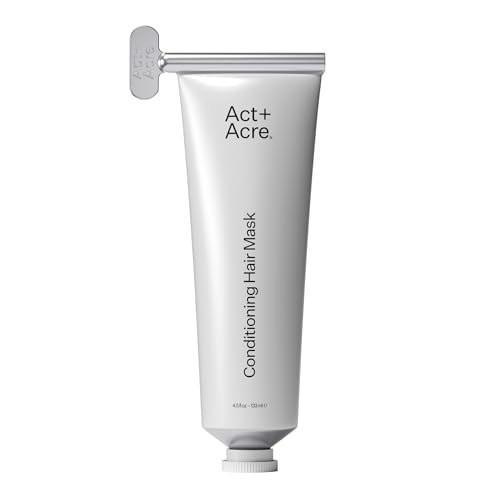 ACT+ ACRE Restorative Conditioning Hair Mask - Cold Processed Hydrating Treatment for Dry, Damaged Hair - Silicone-Free Moisturizing Mask (4.5 oz) Avelisse