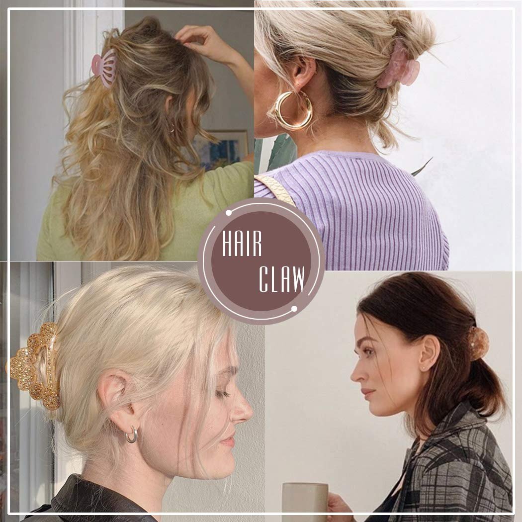 Brinie Gold Metal Hair Claw Clips – Large Acrylic Claw Clip for Thick & Thin Hair (2-Pack) - görsel 15