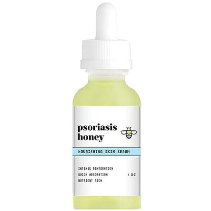 Psoriasis Honey Nourishing Scalp & Skin Serum - Dry Oil for Skin - Full Body Non Comedogenic Moisturizer Daily Dry Scalp Oil - Helps Psoriasis, Eczema, & More (1 Oz) Avelisse