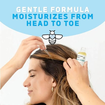 Psoriasis Honey Nourishing Scalp & Skin Serum - Dry Oil for Skin - Full Body Non Comedogenic Moisturizer Daily Dry Scalp Oil - Helps Psoriasis, Eczema, & More (1 Oz) Avelisse