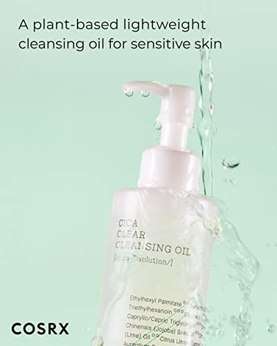 COSRX Pure Fit Cica Cleansing Oil - Lightweight Centella Cleansing Oil for Sensitive Skin, 6.76 fl oz (200ml) Avelisse