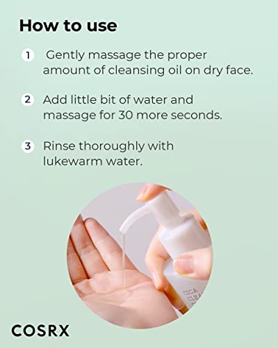 COSRX Pure Fit Cica Cleansing Oil - Lightweight Centella Cleansing Oil for Sensitive Skin, 6.76 fl oz (200ml) Avelisse