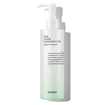 COSRX Pure Fit Cica Cleansing Oil - Lightweight Centella Cleansing Oil for Sensitive Skin, 6.76 fl oz (200ml) Avelisse
