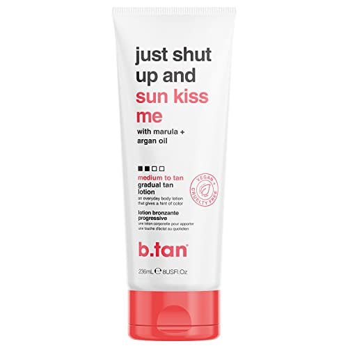 b.tan Medium Gradual Self Tanning Lotion - Everyday Glow with Marula & Argan Oil, Vegan & Cruelty Free, 236ml - görsel 2